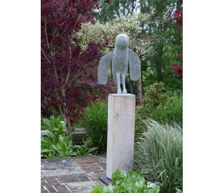 seated cat lll - bronze